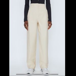 NWOT Aritzia Wilfred Ascendant Wide Leg Pant Birch Size 4